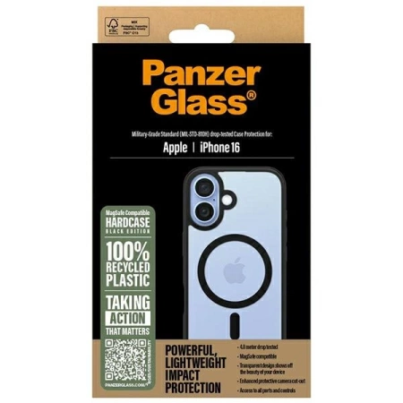 PanzerGlass HardCase iPhone 16 6,1&quot; schwarz/schwarz MagSafe 1301