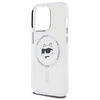Karl Lagerfeld IML Metal Choupette Head MagSafe - Etui iPhone 13 Pro (biały)