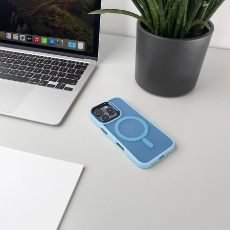 Wozinsky Fashion Case with MagSafe for Samsung Galaxy S24 FE - Blue