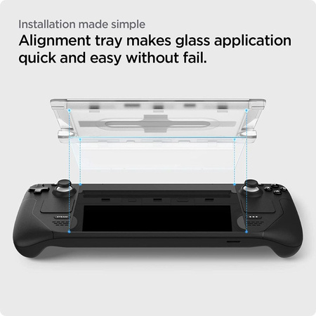 SZKŁO HARTOWANE SPIGEN GLAS.TR ”EZ FIT” STEAM DECK CLEAR