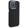 Original Case IPHONE 16 PRO Mercedes Hardcase Silicone Vertical Tonal Stripes MagSafe (MEHMP16L23SUVSK) black