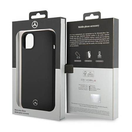 Case IPHONE 14 PLUS Mercedes Hardcase Silicone Magsafe black