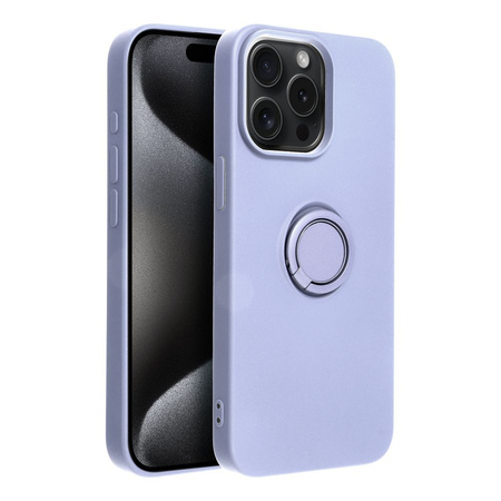 Futerał SILICONE RING do IPHONE 15 PRO MAX fioletowy