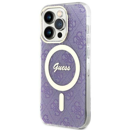 Guess GUHMP14LH4STU iPhone 14 Pro 6.1" lila/lila Hardcase 4G MagSafe