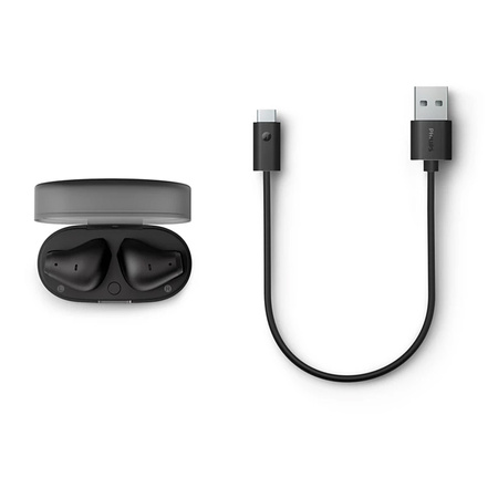 SŁUCHAWKI PHILIPS DOUSZNE TWS BEZPRZEWODOWE BLUETOOTH TRUE WIRELESS CZARNE Phil-TAT2139BK/00