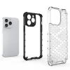 Honeycomb etui iPhone 14 Pro pancerny hybrydowy pokrowiec czarne
