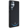 Original Case SAMSUNG GALAXY S25 ULTRA Mercedes Leather Contrasted Blue Horizontal Curve MagSafe black