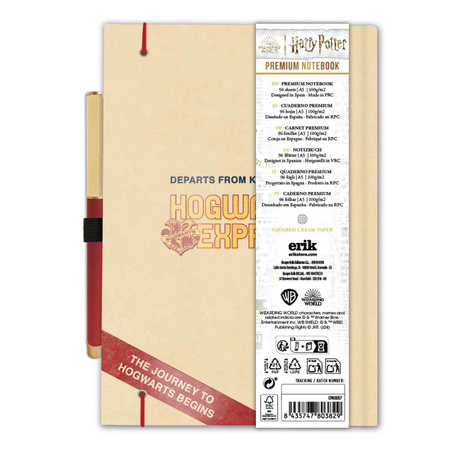 Harry Potter - Notatnik / Notes A5 z długopisem Platform 9 3/4