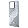 Original Case IPHONE 16 PRO BMW Hardcase M Edition Carbon Stripe & Strap (BMHCP16L23PSCCG) gray