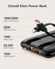 Bateria zewnętrzna (Powerbank) VEGER C11 BEST - 10 000mAh LCD z kablem Typ C + Apple Lightning 8-pin QC3.0 PD 22,5W (W1170)