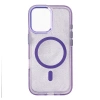 Wozinsky Glitter Case with Mag Safe for Samsung Galaxy S25 - Purple with Glitter