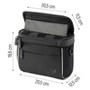 Wozinsky bicycle handlebar bag bike shoulder bag black (WBHBB-01)