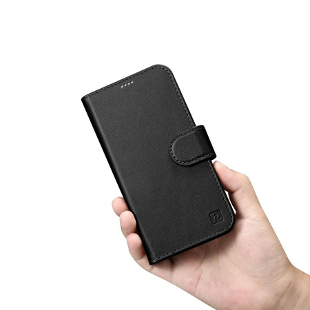 iCarer Wallet Case 2in1 Case iPhone 14 Plus Leather Flip Cover Anti-RFID Black (WMI14220727-BK)
