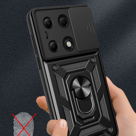 Etui Tech-Protect CamShield Pro na Xiaomi Redmi Note 13 Pro 4G / LTE / Poco M6 Pro 4G / LTE - czarne