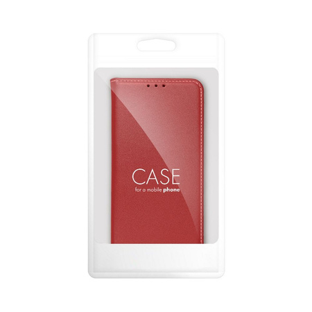 Kabura skórzana SMART PRO do XIAOMI Redmi 12C bordowy