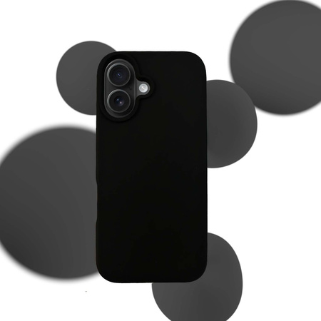 3MK Silicone Case iPhone 16 6.1" czarny/ black