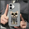 Nimmy etui iPhone 16 6.1" szary/gray      Glasses Cool Dog