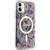 Guess GUHMN61HCFWSP iPhone 11 / Xr 6,1" rosa/rosa Hardcase Flower MagSafe