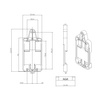 Sonoff DR mounting bracket for the DIN glass to the switchboard (IM180207001)