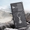 Nillkin CamShield Armor Pro Case etui Samsung Galaxy S23 Ultra pancerny pokrowiec z osłoną na aparat ring podstawka czarne