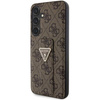 Guess GUHCS24SPGS4TDW S24 S921 braun/braun Hardcase Grip Stand 4G Triangle Strass
