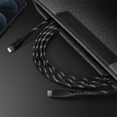 ENERGEA kabel Nyloflex USB-C - LightningC94 MFI 3m czarny/black