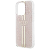 Oryginalne Etui GUESS IML 4G Gold Stripe GUHCP14XH4PSEGP do Iphone 14 Pro Max różowy