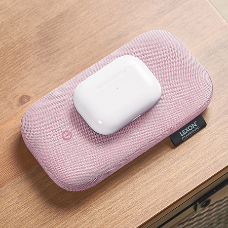 Lexon Powersound Powerbank indukcyjny5000 mAh z głośnikiem bluetooth różowy/pink LA128P