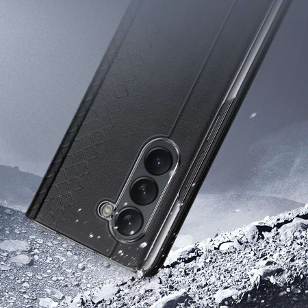 Dux Ducis Bril Leather Flip Wallet Case for Samsung Galaxy Z Fold5 5G - Black