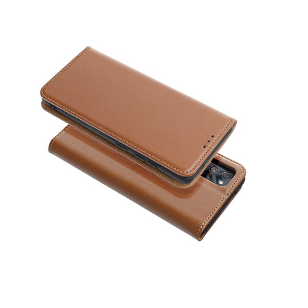 Kabura SMART PRO Book skórzana do XIAOMI Redmi 15C brązowy
