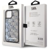 Karl Lagerfeld Liquide Glitter Monogram Gradient iPhone 15 Hülle - Schwarz