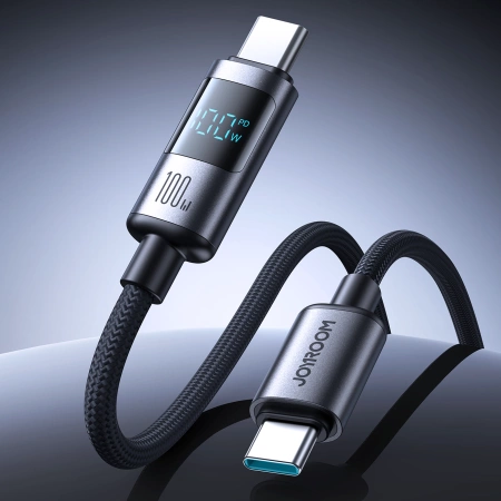 Joyroom S-A16 Pro Prism Series 100W USB-C Cable - USB-C with Digital Display 1.2m - Black