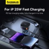 Baseus Enjoyment USB-C car charger with USB-C / Lightning 60W cable - black