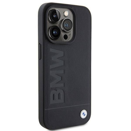 BMW MagSafe Leather Hot Stamp case for iPhone 15 Pro - black