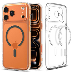 SPIGEN futerał ULTRA HYBRID MAG kompatybilny z MagSafe do IPHONE 17 Pro clear graphite