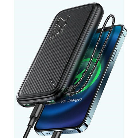 USAMS Powerbank PB56 10000mAh 22.5W2xQC3.0+PD Fast Charge czarny/black 10KCD15101 (US-CD151)
