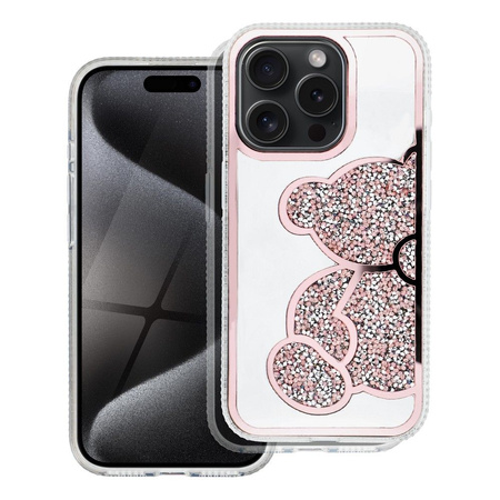 Futerał TEDDY BEAR do IPHONE 17 Pro Max różowy