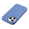 iCarer Litchi Premium Leather Case skórzane etui iPhone 14 Pro Max magnetyczne z MagSafe jasnoniebieski (WMI14220712-LB)