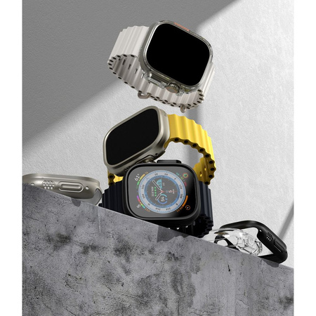 Etui APPLE WATCH ULTRA 49MM Ringke Slim 2-pack Clear & Titanium Grey