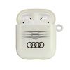 Original Case APPLE AIRPODS 1 / 2 Audi IML Geometric Pattern Cover (AU-IMLAP-A6/D3-WE) white