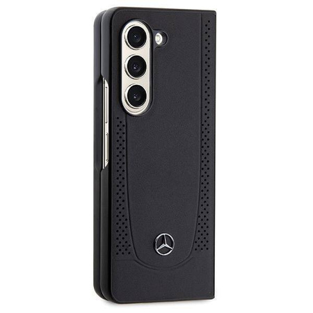 Original Case SAMSUNG GALAXY Z FOLD 5 Mercedes Hardcase Leather Urban (MEHCZFD5ARMBK) black