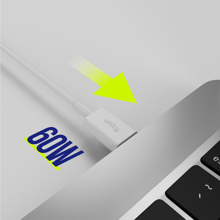Allity kabel AUC-03 USB-C - USB-C 2,0 m 60W biały