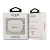 Guess GUAPLSCHSH AirPods Pro cover white / white Silicone Charm Collection