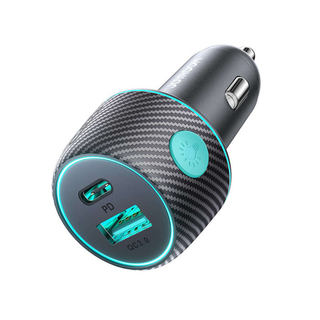 Ładowarka samochodowa 60W USB-C USB-A Joyroom JR-CCN01 | czarna