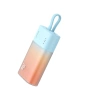 Powerbank Baseus Popsicle 5200mAh 20W z wbudowanym kablem Lightning (+ biały kabel Baseus Simple USB-C - USB-C 60W/20V/3A/30cm) - niebiesko-pomarańczowy