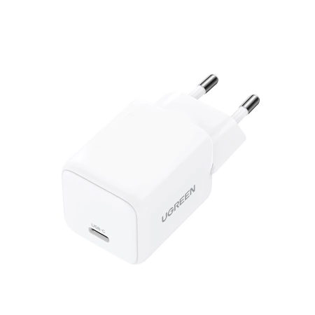 Ładowarka sieciowa Ugreen X513 30W GaN 1x USB-C + kabel USB-C 1m - biała