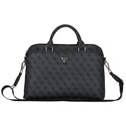Torba LAPTOP 15" Guess 4G Zipper Pocket Triangle Logo czarne