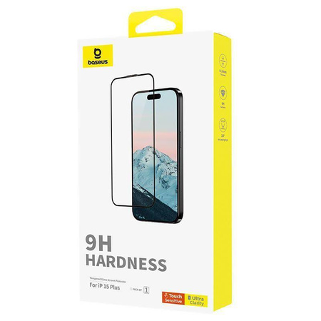 Gehärtetes Glas APPLE IPHONE 15 PLUS Baseus Diamond Glass Clear