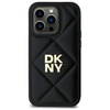 Original Handyhülle IPHONE 14 PRO DKNY Quilted Stack Logo (DKHCP14LPQDSLK) schwarz