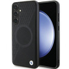 BMW BMHMS24M23RTPK S24+ S926 black/black hardcase Signature Leather Half Textured &amp; Circle MagSafe